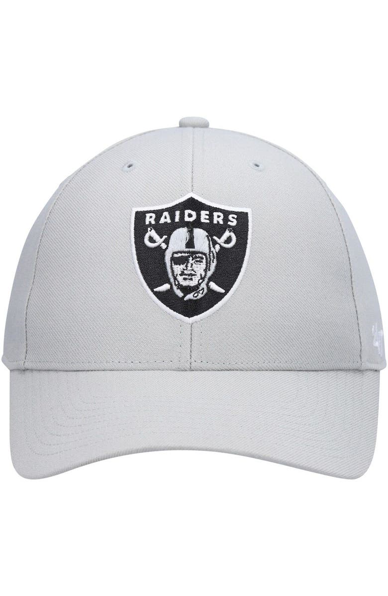 '47 Men's '47 Gray Las Vegas Raiders MVP Adjustable Hat, Alternate, color, 