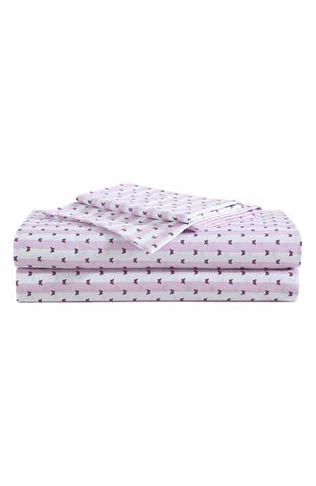 Betsey Johnson Butterfly Stripe Sheet Set
