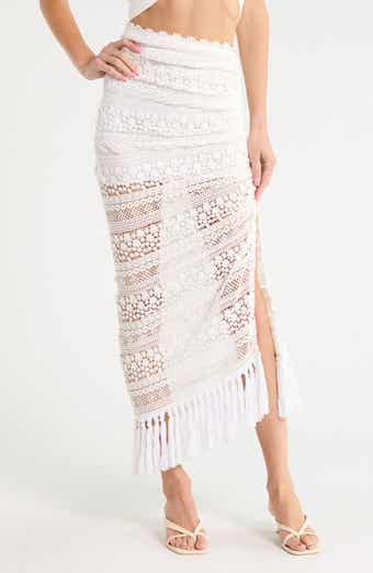 Bali Cotton Lace Midi Skirt