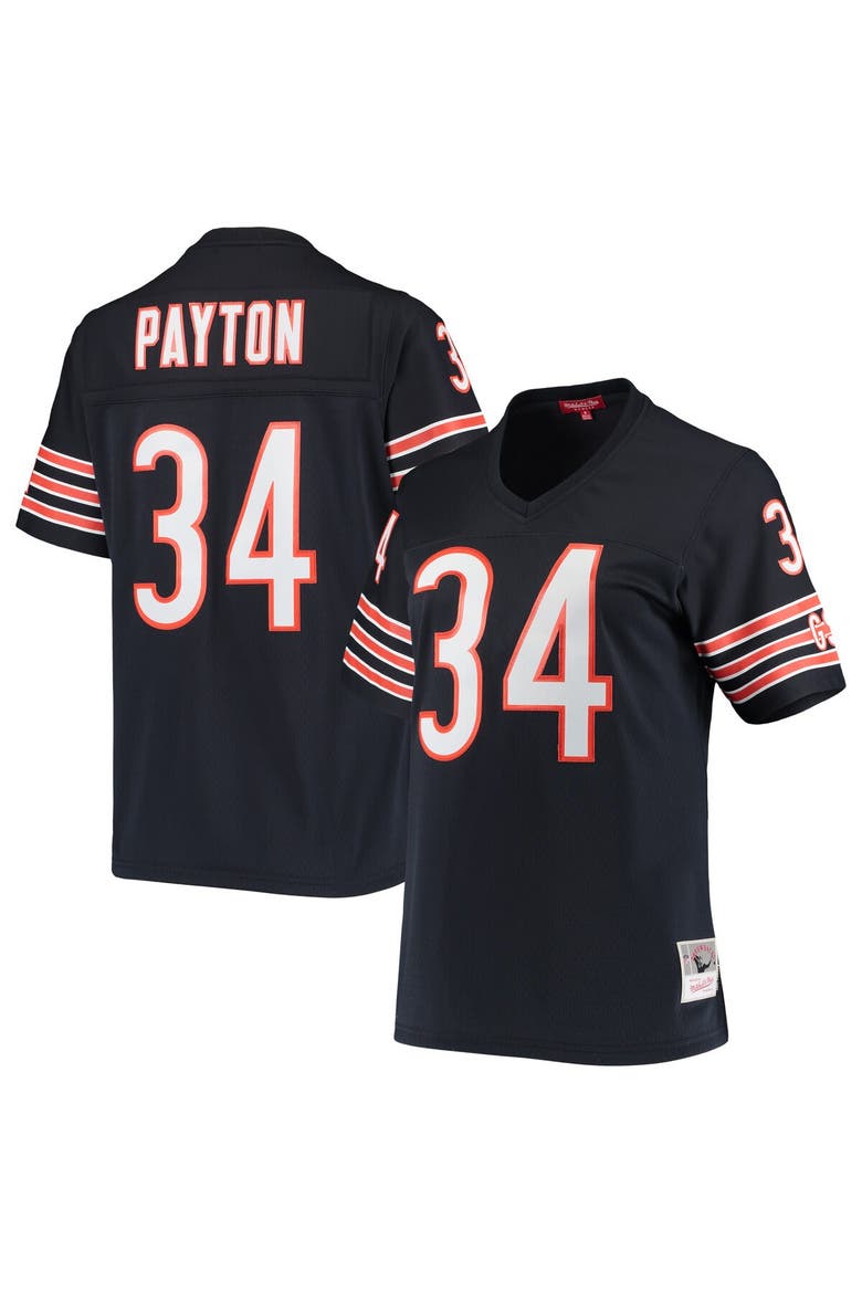 Women's Mitchell & Ness Walter Payton Navy Chicago Bears 1985 Legacy Replica Jersey, Main, color, Navy