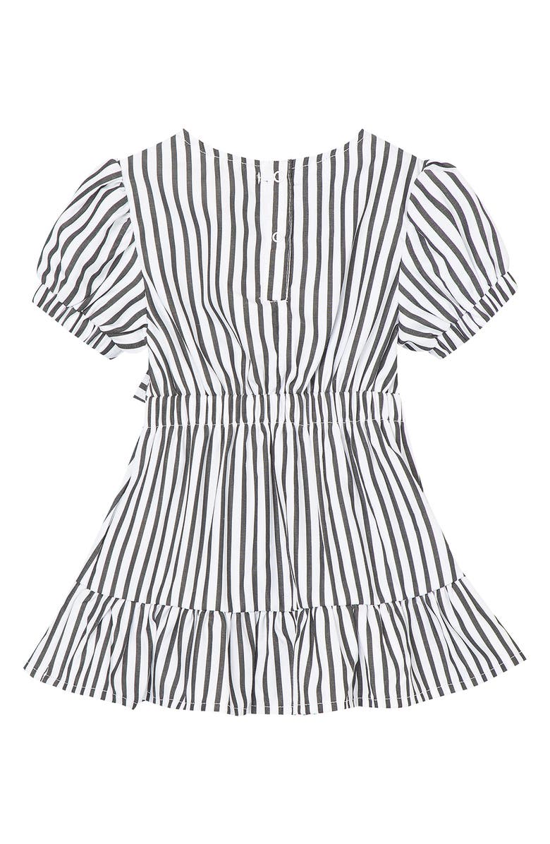 Habitual Kids Stripe Puff Sleeve Dress, Alternate, color, 