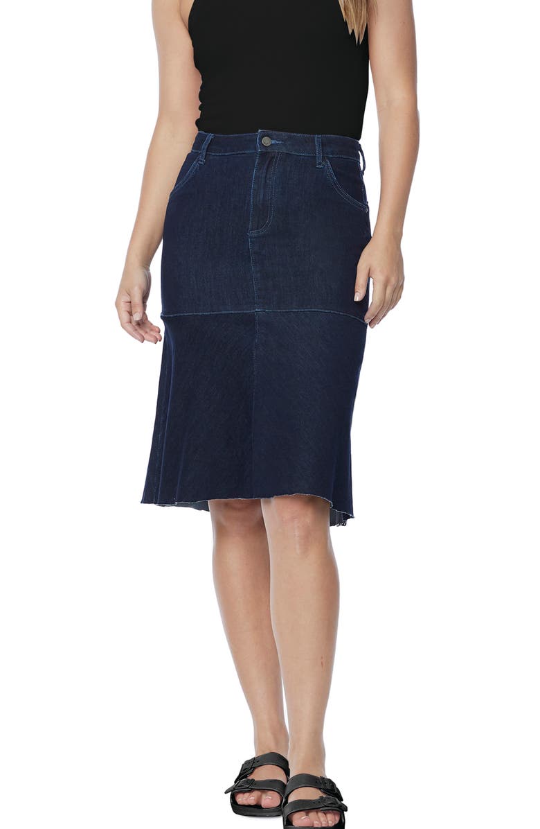 Wash Lab Denim Denim Trumpet Skirt, Main, color, 