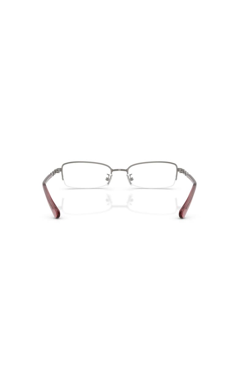 COACH 52mm Rectangle optical glasses, Alternate, color, Grey