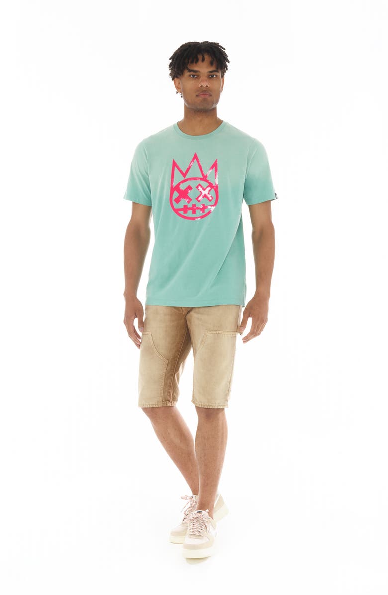 Cult of Individuality Shimuchan Flocked Logo Graphic T-Shirt, Alternate, color, 