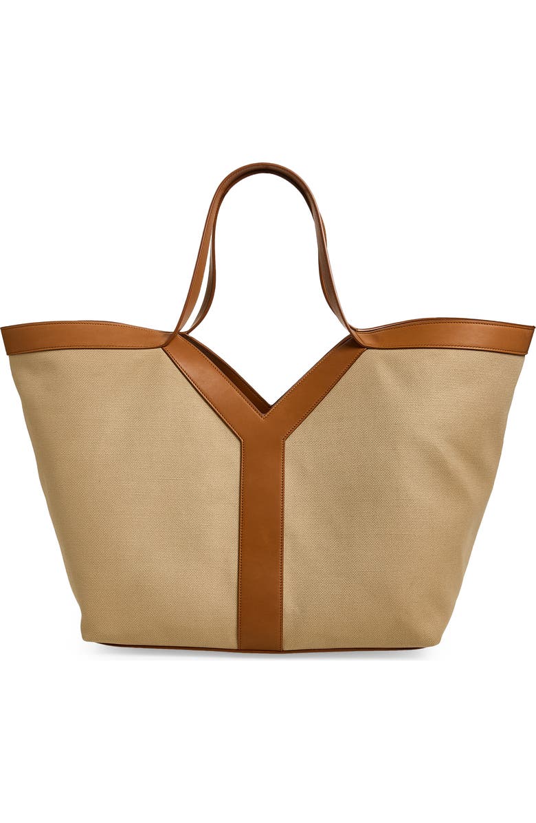 Saint Laurent Canvas Y Tote, Alternate, color,