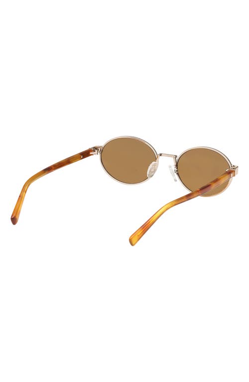 Abercrombie & Fitch 51mm Oval Sungalsses In Brown