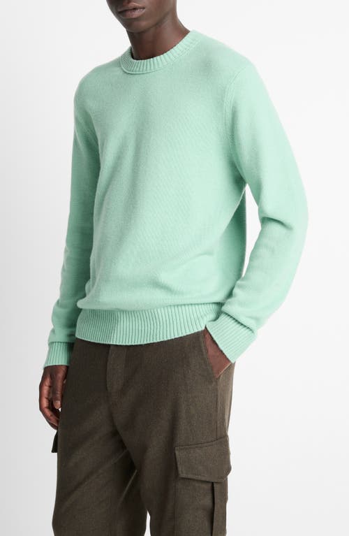 Vince Wool And Cashmere Crewneck Sweater In Burgundy