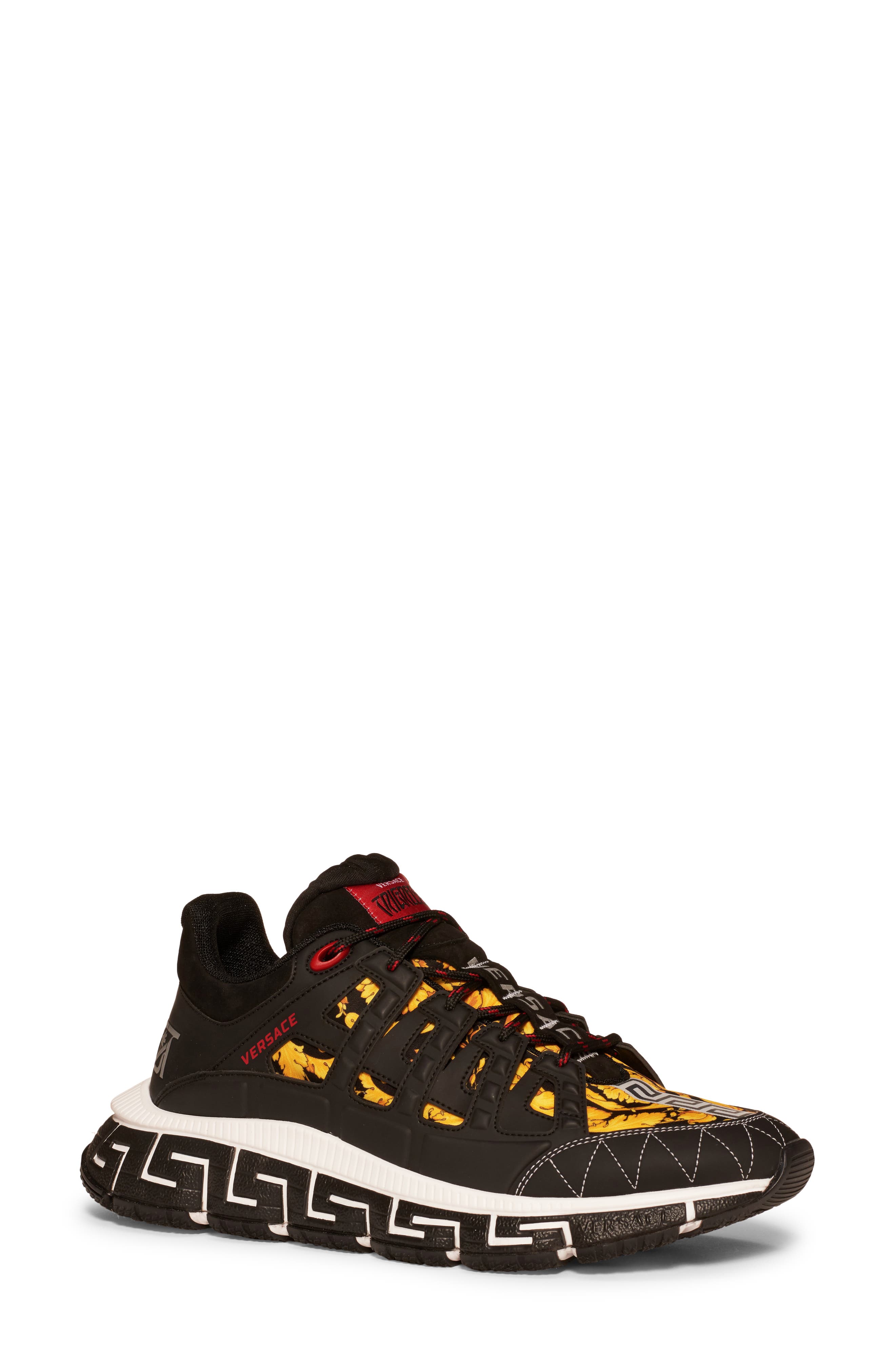 Versace Trigreca Barocco Low Top Sneaker, Main, color, 