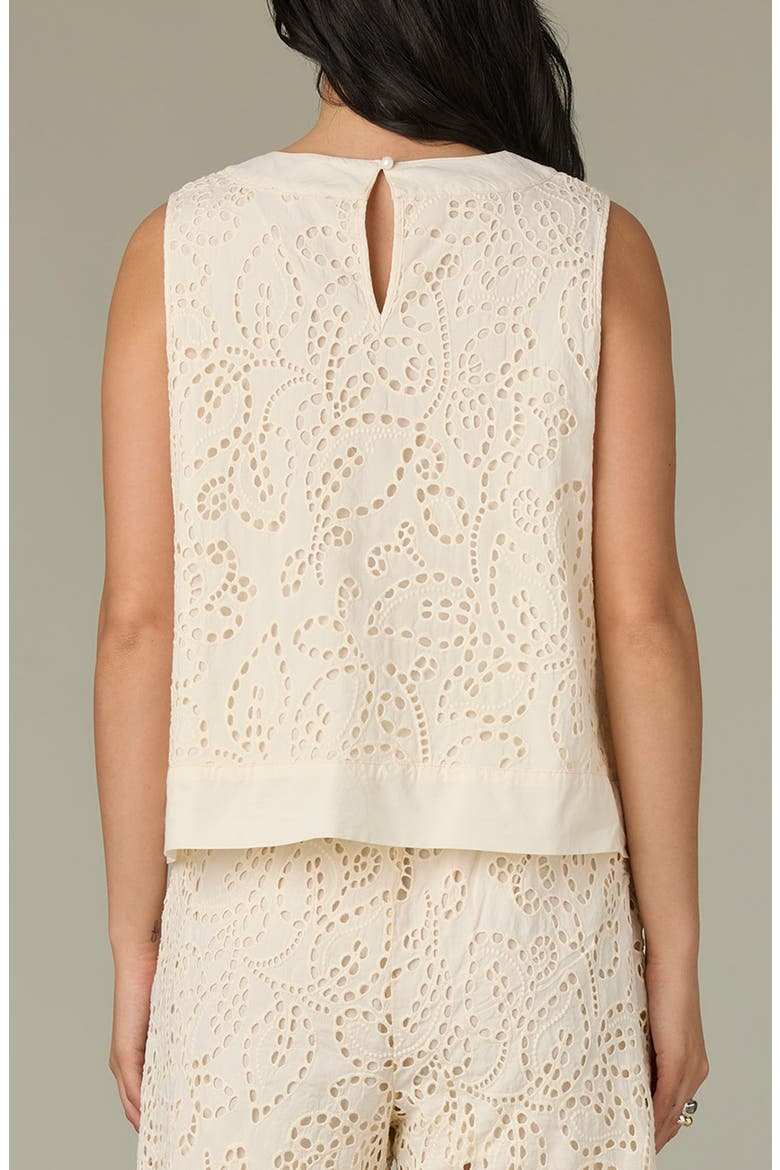 Eyelet Crop Tank, Alternate, color, ECRU