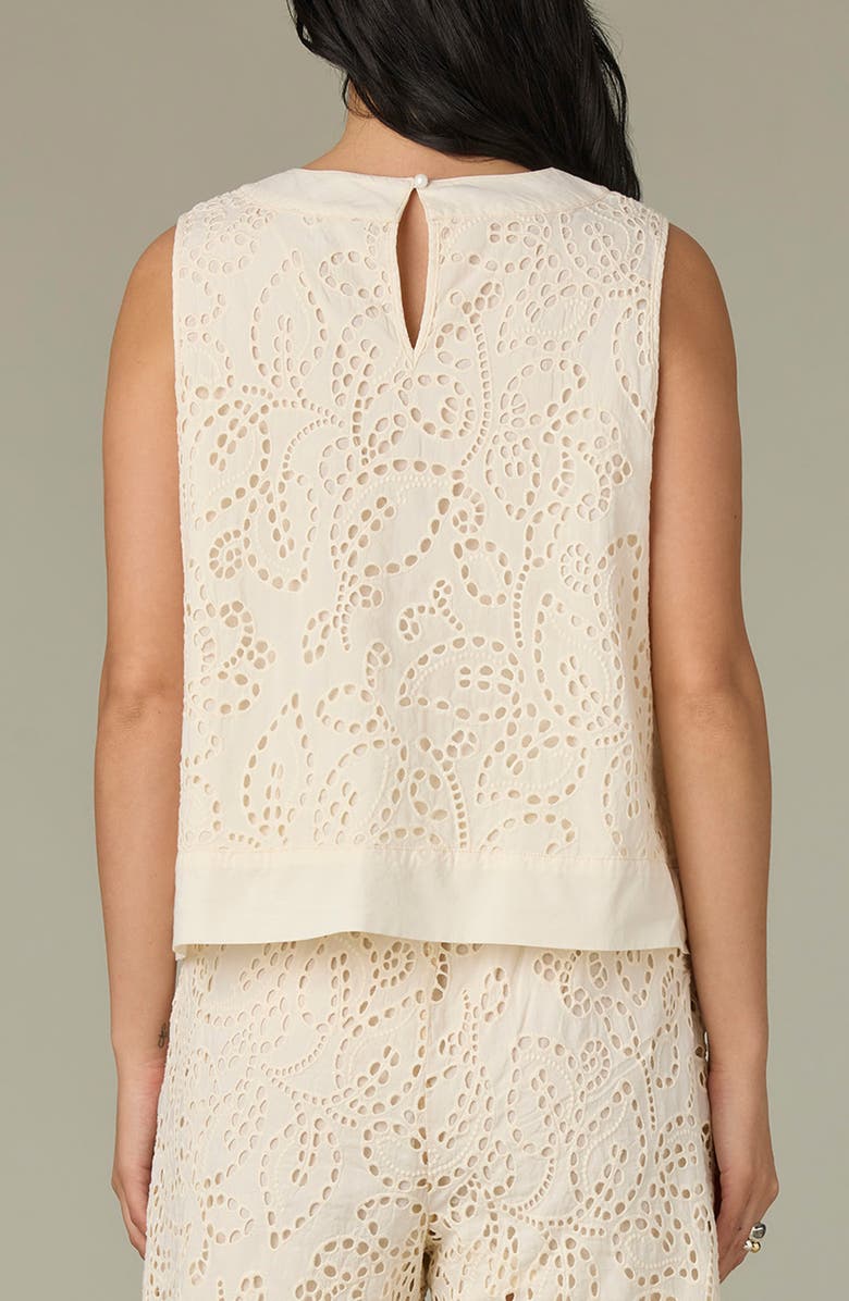 Wit & Wisdom Eyelet Crop Tank, Alternate, color, 