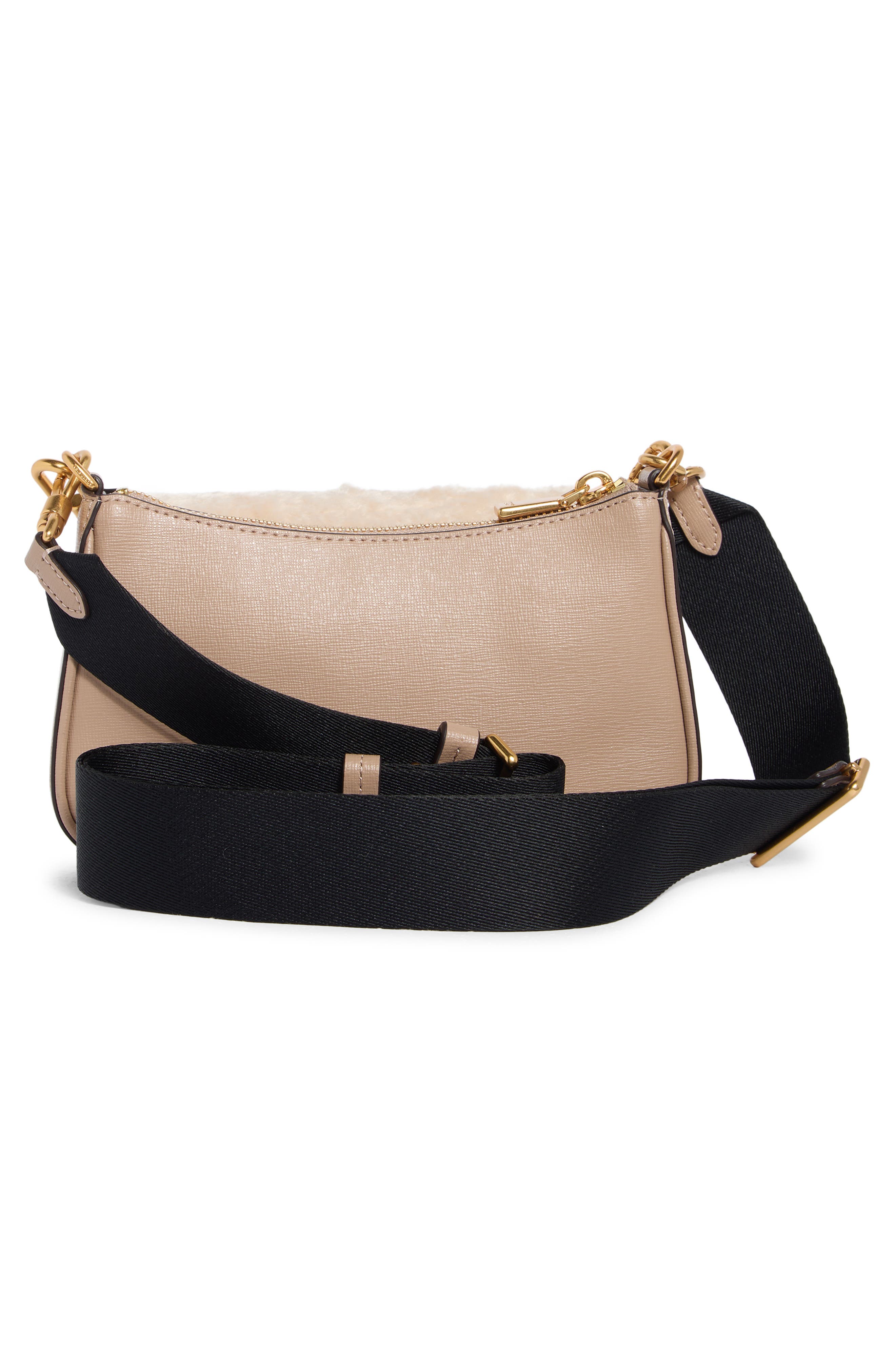 Kate Spade New York double up crossbody bag & faux shearling pouch, Alternate, color, 