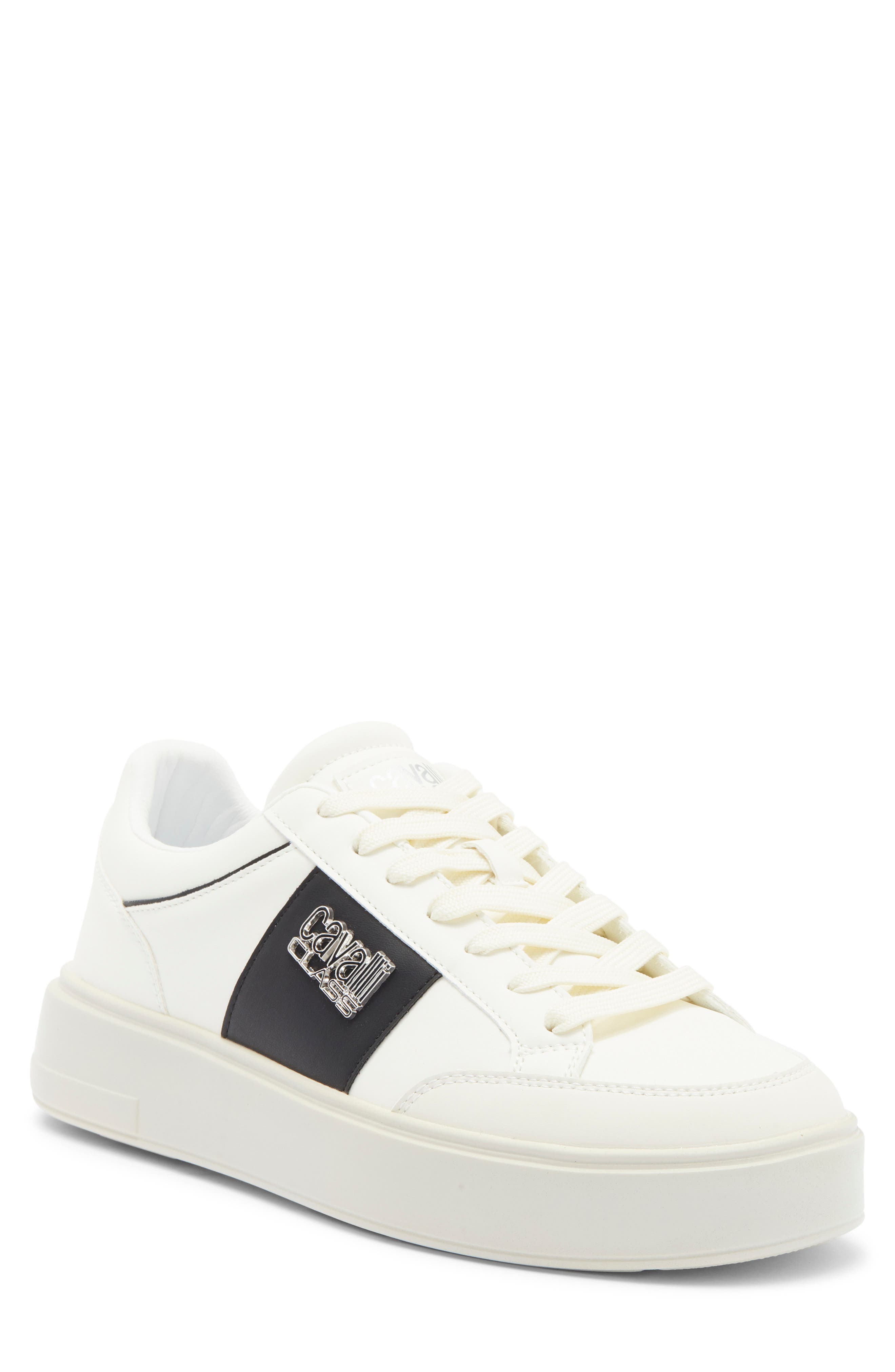 Roberto Cavalli Colorblock Low Top Sneaker