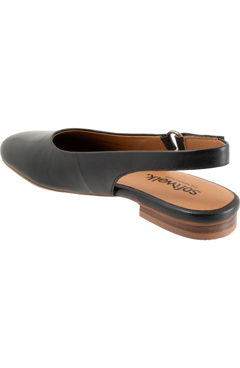 SoftWalk<sup>®</sup> Katy Slingback Flat, Alternate, color, Black