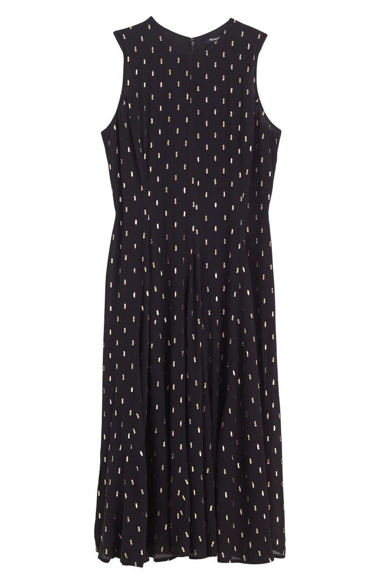 Madewell Sleeveless Flare Midi Dress, Alternate, color, Crinkle