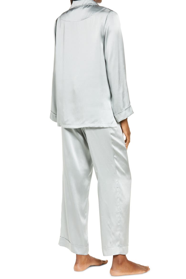 Silk Pajamas, Alternate, color, SAGE