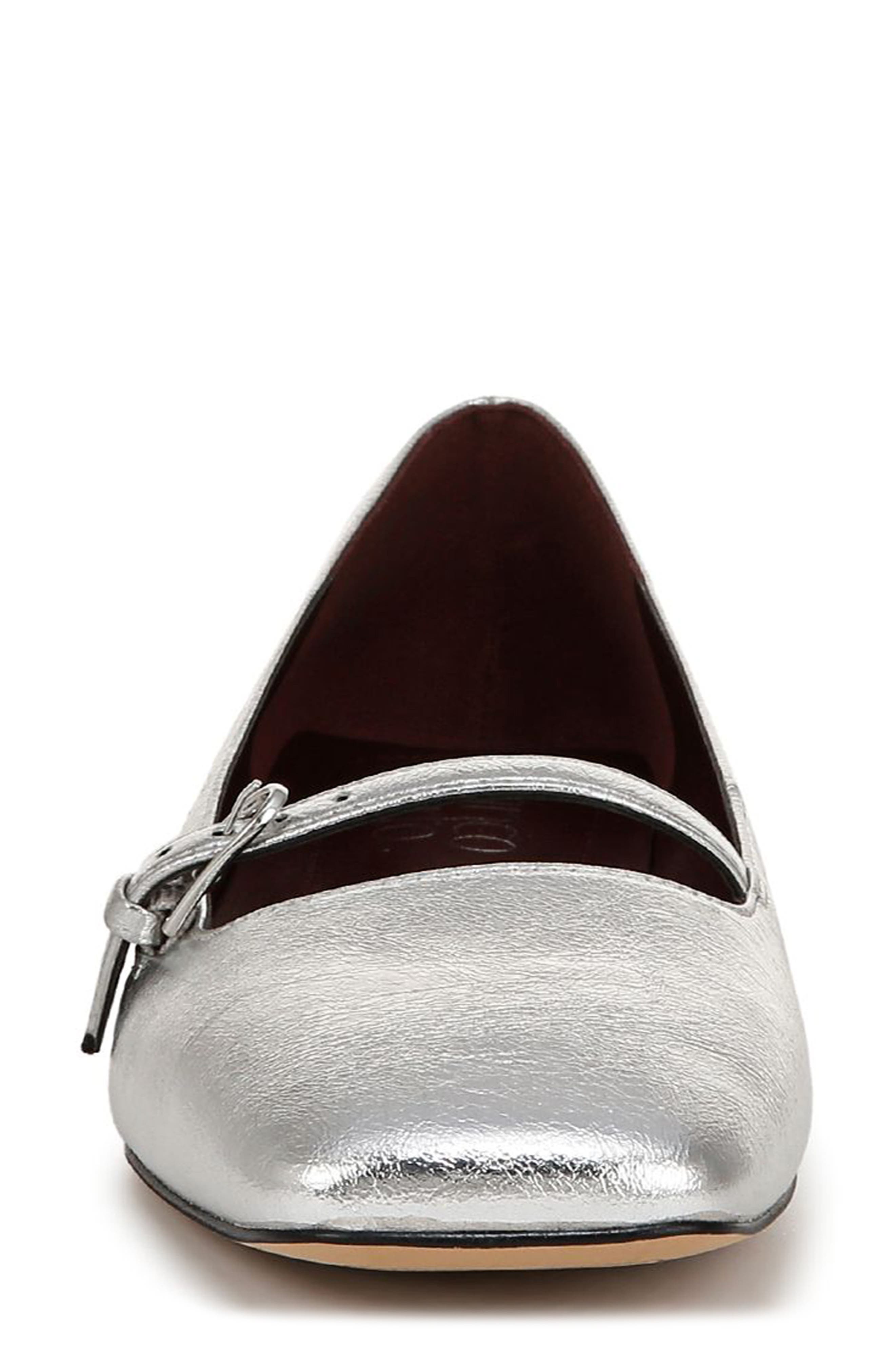 Franco Sarto Tayana Flat, Alternate, color, Silver