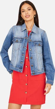 Yumi Stretch Washed Denim Jacket