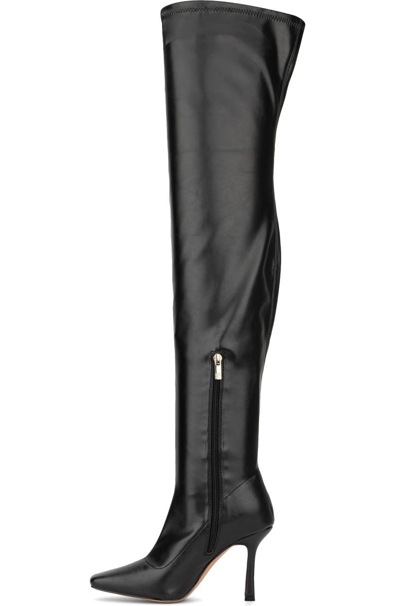 NEW YORK AND COMPANY Natalia Faux Leather Over the Knee Boot, Alternate, color, Black