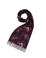 Fable England Eve Floral Long Fringed Scarf
