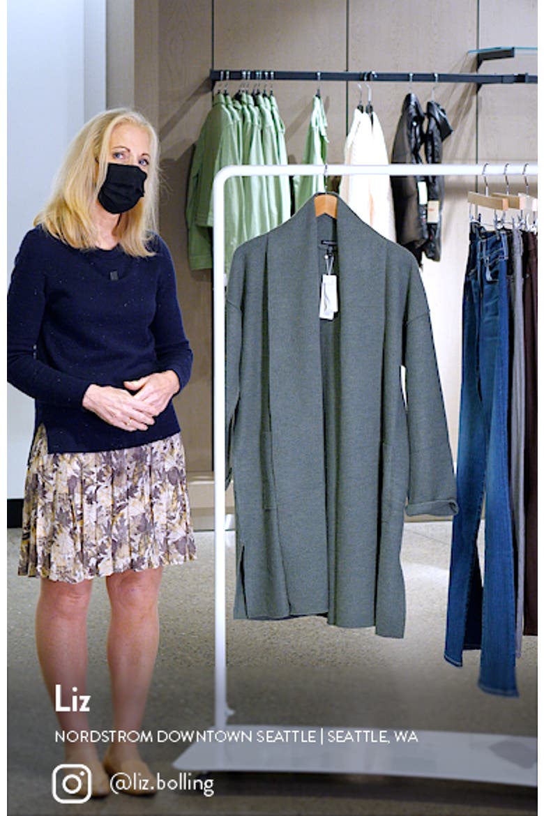Open Front Boiled Wool Jacket video