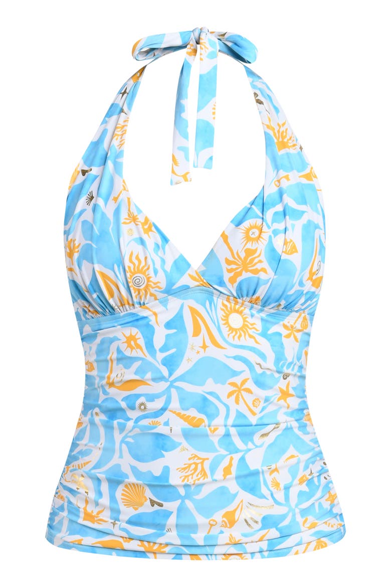 Trinket Halter Tankini, Alternate, color, SKY