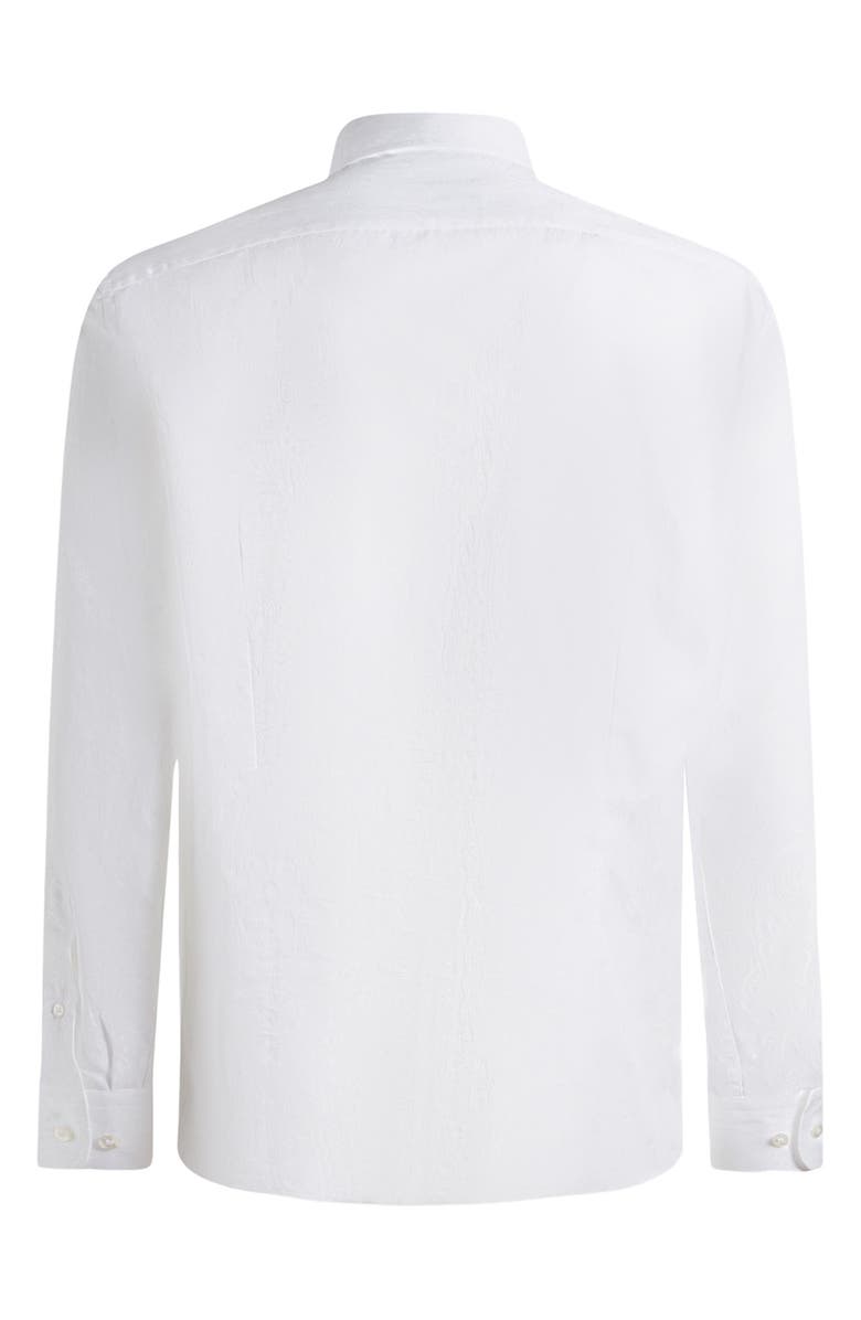 Etro Roma Paisley Cotton Jacquard Dress Shirt, Alternate, color, Bianco Ottico