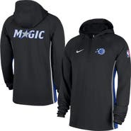 Nike Men's Nike  Black Orlando Magic Authentic On Court Zone Quarter-Zip Dri-FIT Hoodie Jacket