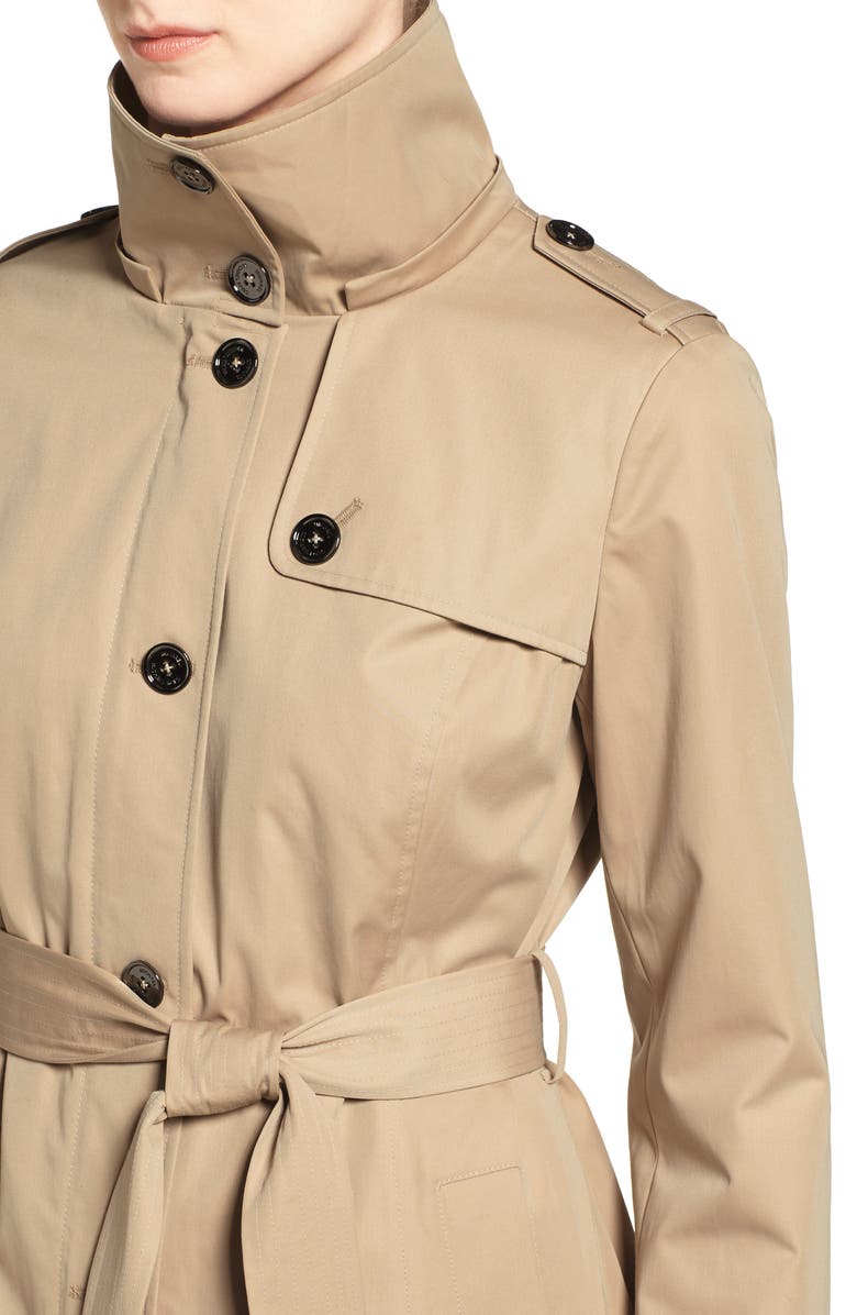 MICHAEL Michael Kors Hooded Trench Coat, Alternate, color, 