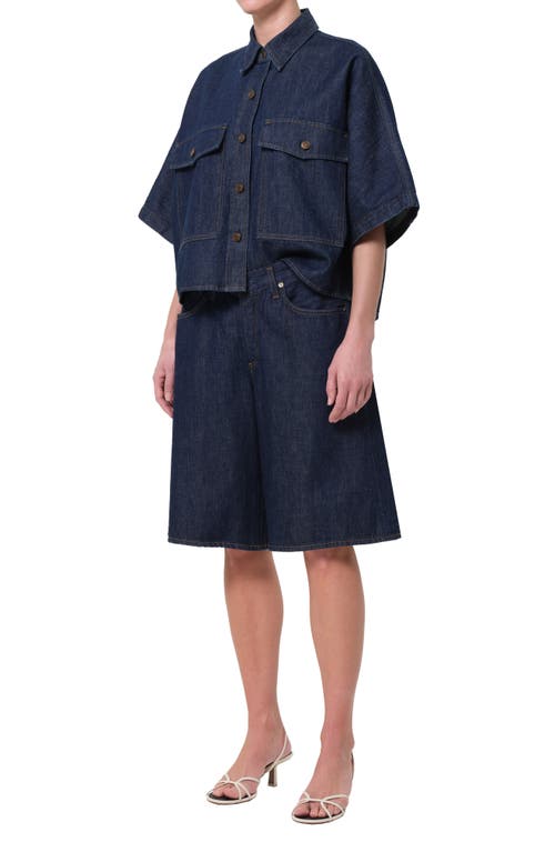AGOLDE AGOLDE TARON BOXY DENIM BUTTON-UP SHIRT