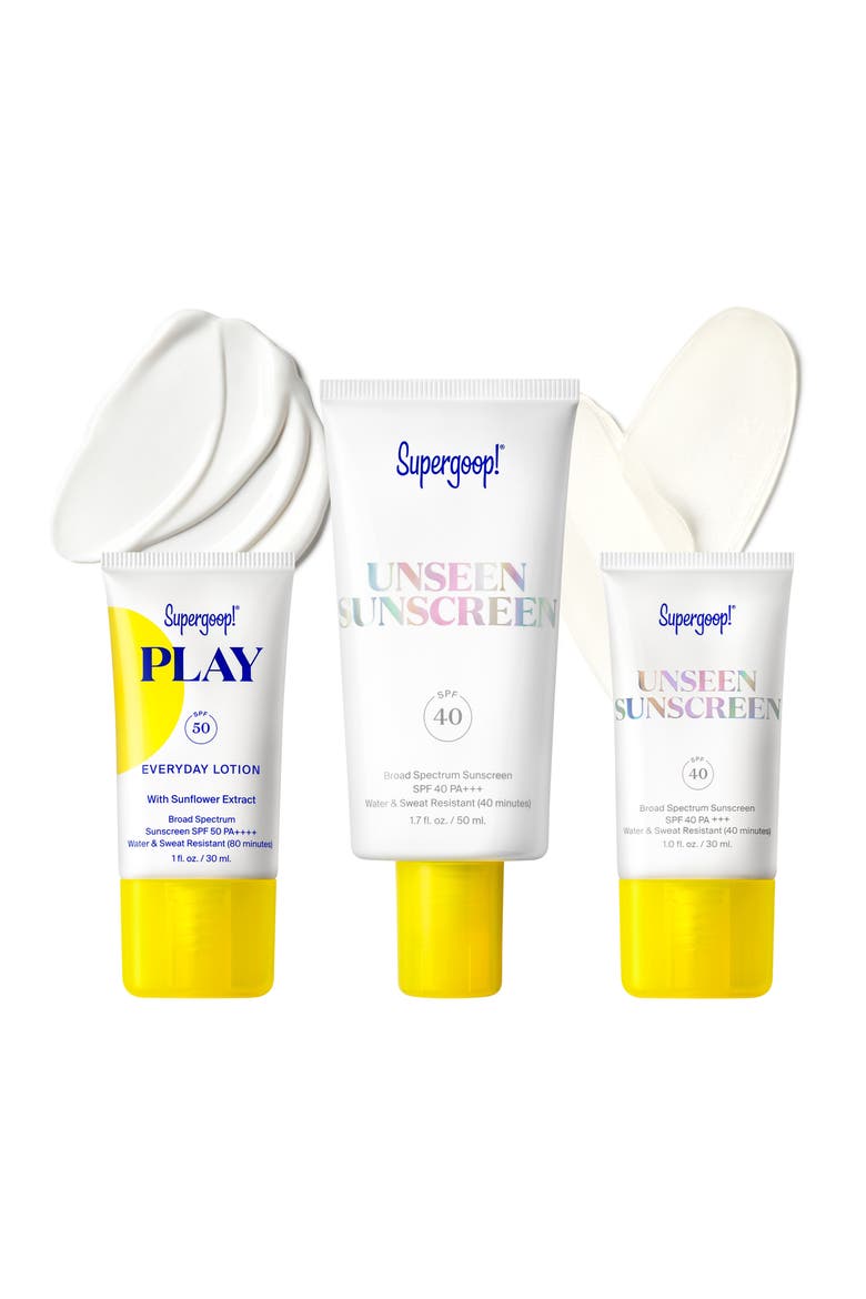 Unseen & Play Sunscreen SPF 50 Set $78 Value, Alternate, color, NO COLOR