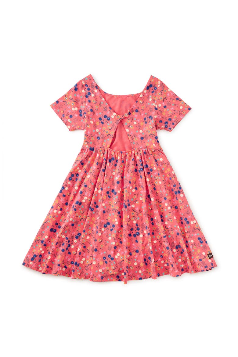 Twist Back Ballet Dress, Alternate, color, Malindi Wildflowers