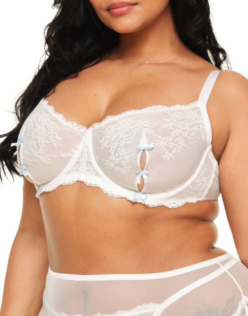 Adore Me Margeaux Unlined Balconette Bra in White at Nordstrom, Size 44D
