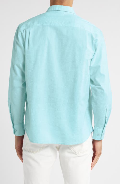 Tommy Bahama Nova Wave Stretch Cotton Button-up Shirt In Aquarius