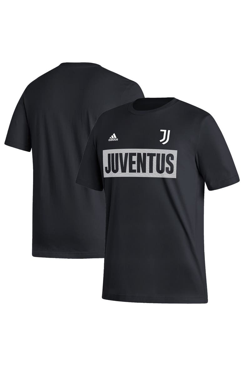 Men's adidas Black Juventus Culture Bar T-Shirt, Main, color, Black