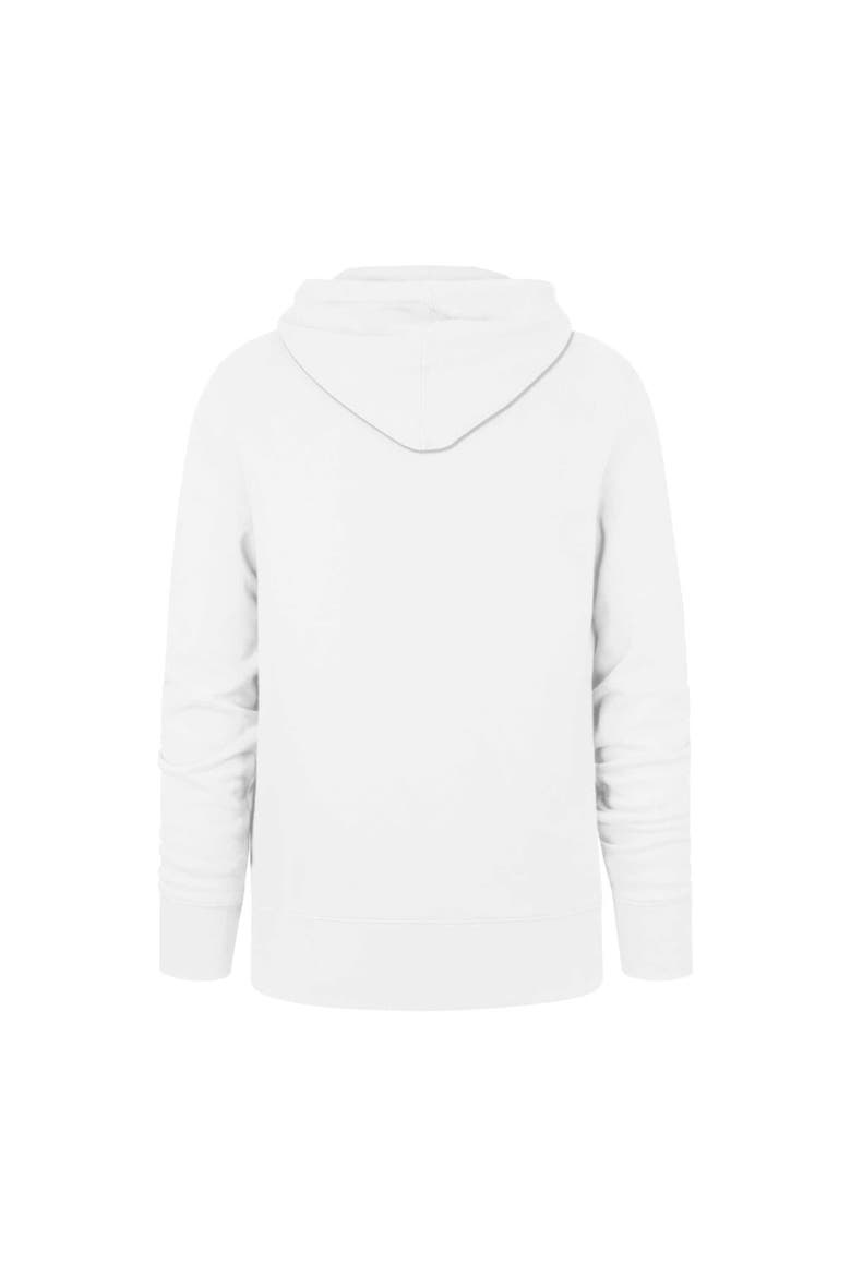 Men's '47 White Miami Dolphins Go Fins Regional Headline Pullover Hoodie, Alternate, color, White