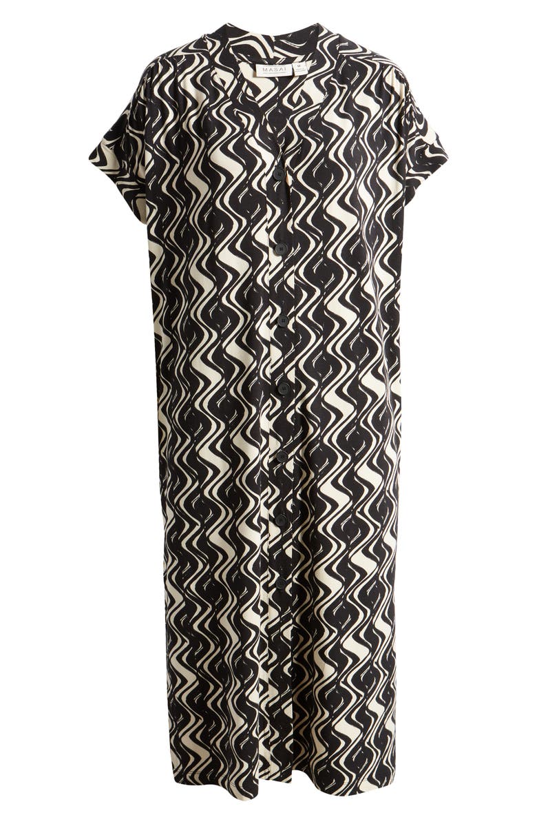 Masai Copenhagen Odera Abstract Print Shift Dress, Alternate, color, 
