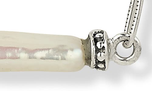 Samuel B. Two-tone Biwa Pearl Pendant Necklace