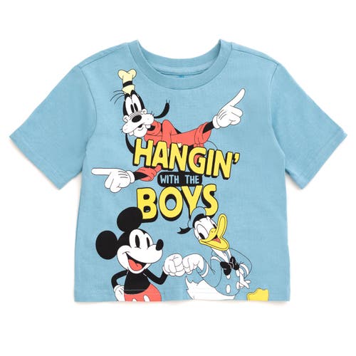 Disney Mickey Mouse & Friends T-shirt & Mesh Shorts Set In Multi
