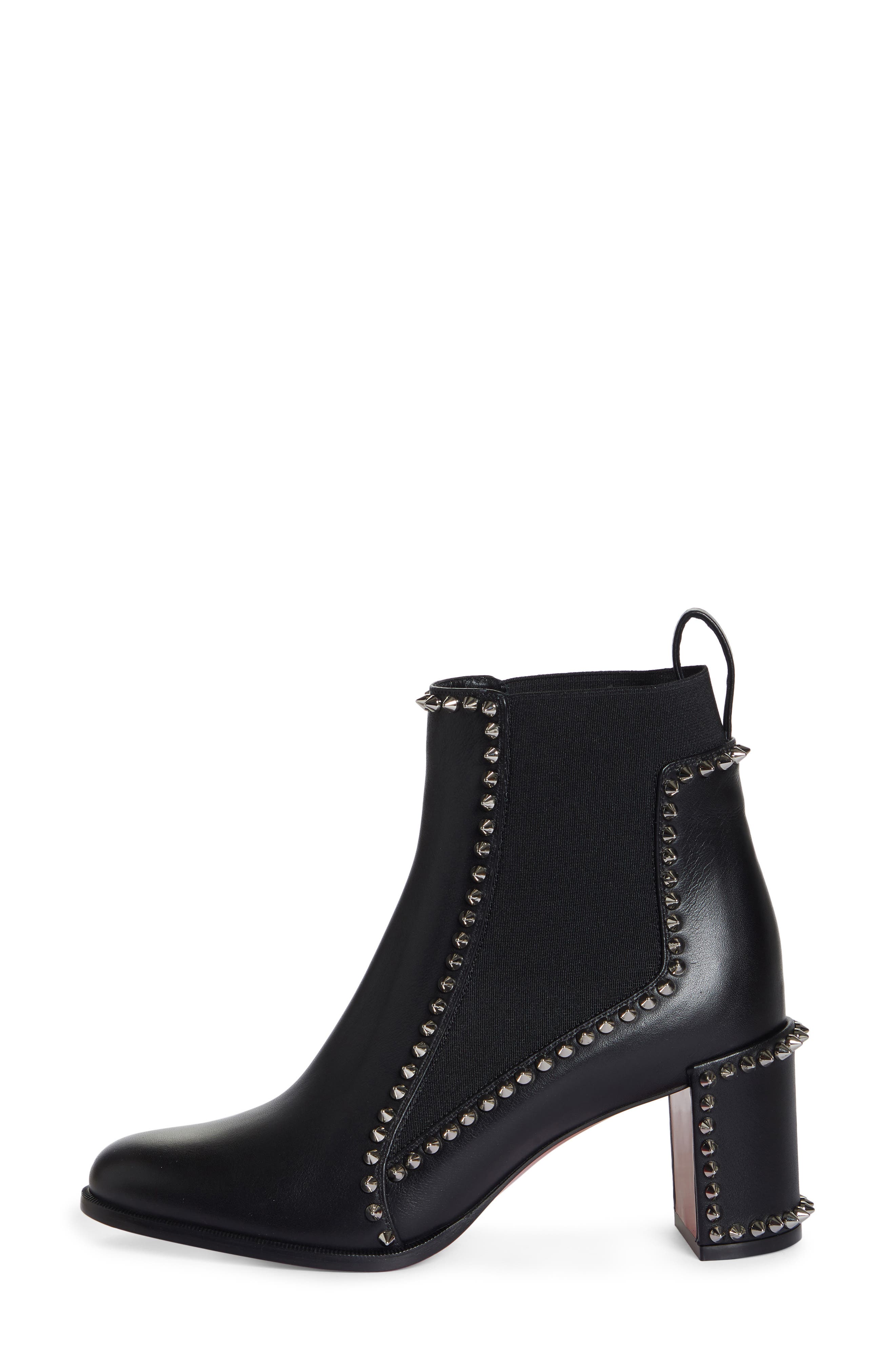 Christian Louboutin Spike Chelsea Bootie, Alternate, color, 