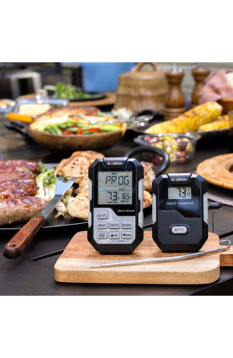 Maverick Long Range Wireless Remote Cooking Thermometer, Single Probe, Alternate, color, Black/Grey