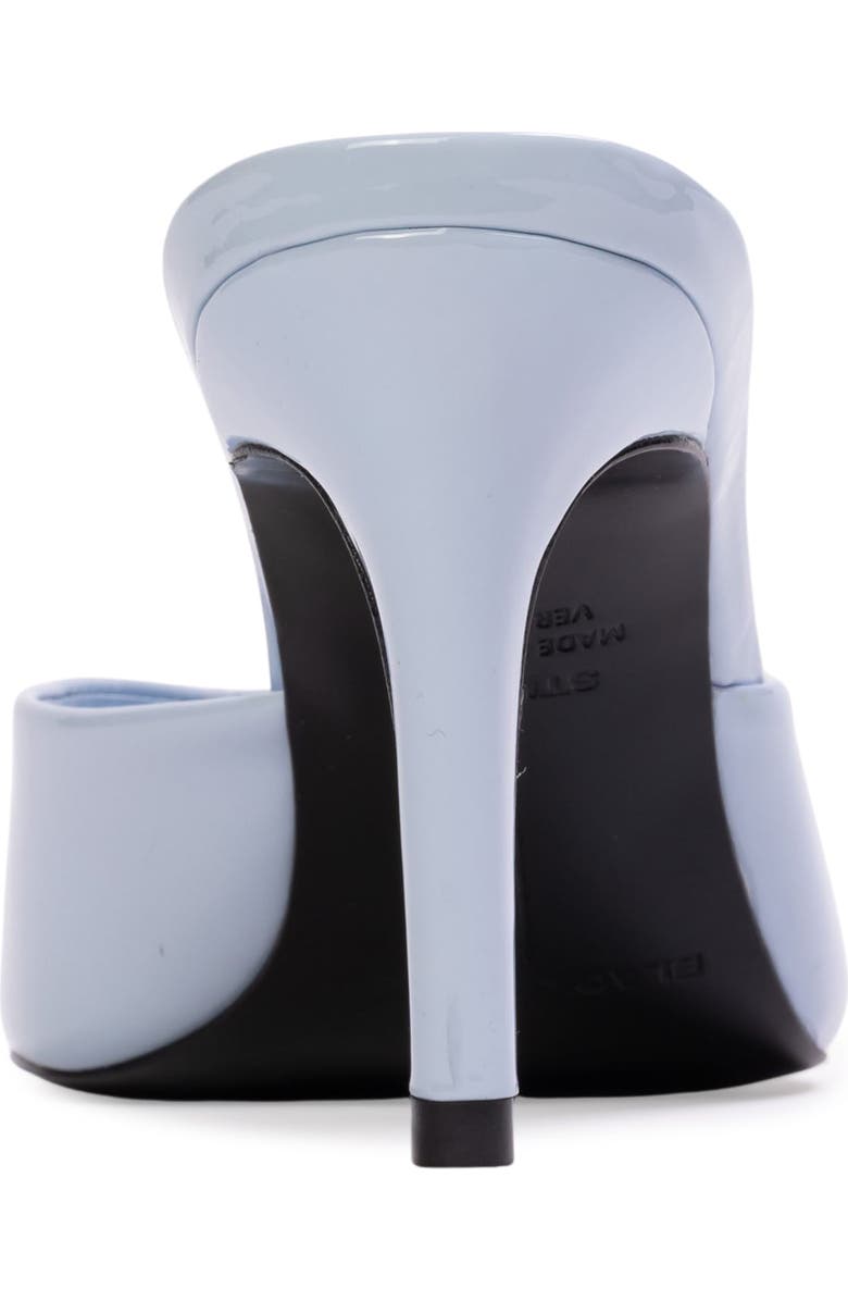 BLACK SUEDE STUDIO Brea 80 Mule, Alternate, color, Sky Blue Patent Leather