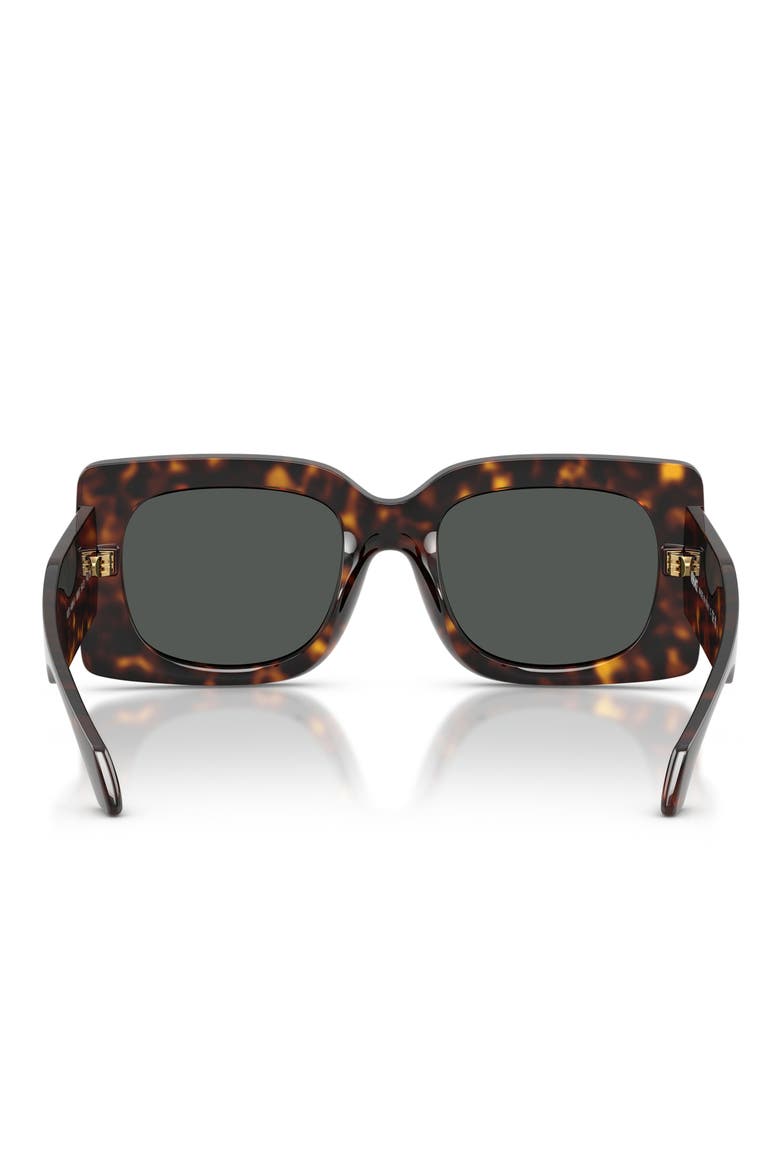 54mm Square Sunglasses, Alternate, color, HAVANA / DARK GREY