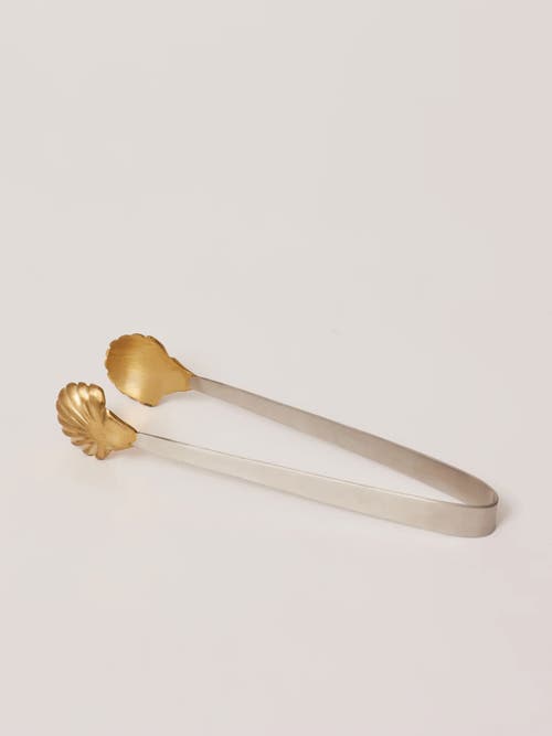 Fleck Seashell Tongs In Gold