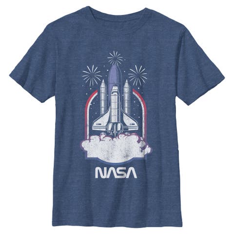 Boy's NASA Distressed Space Shuttle Launch  Graphic T-Shirt