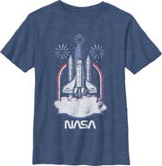 NASA Boy's NASA Distressed Space Shuttle Launch Graphic T-Shirt