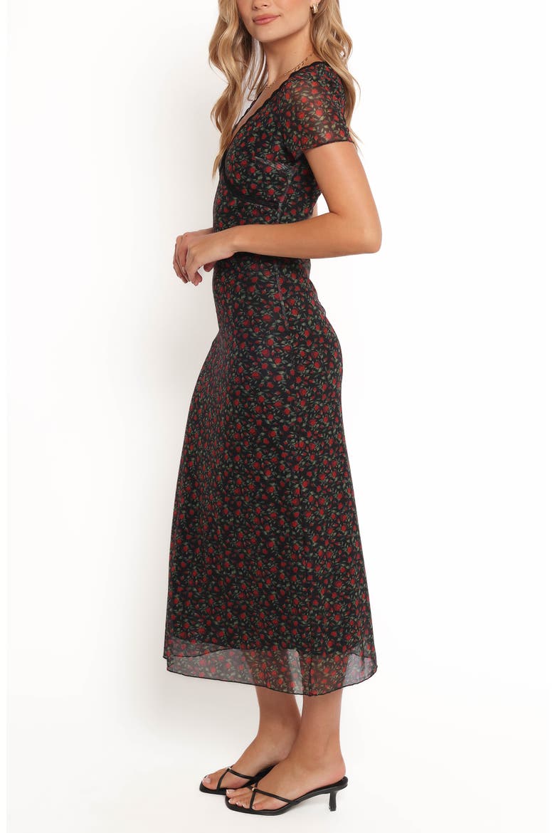 Neve A-Line Dress, Alternate, color, ROSE PRINT