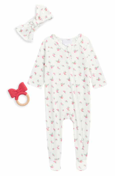 Mistletoe Footie, Headband & Teether Set
