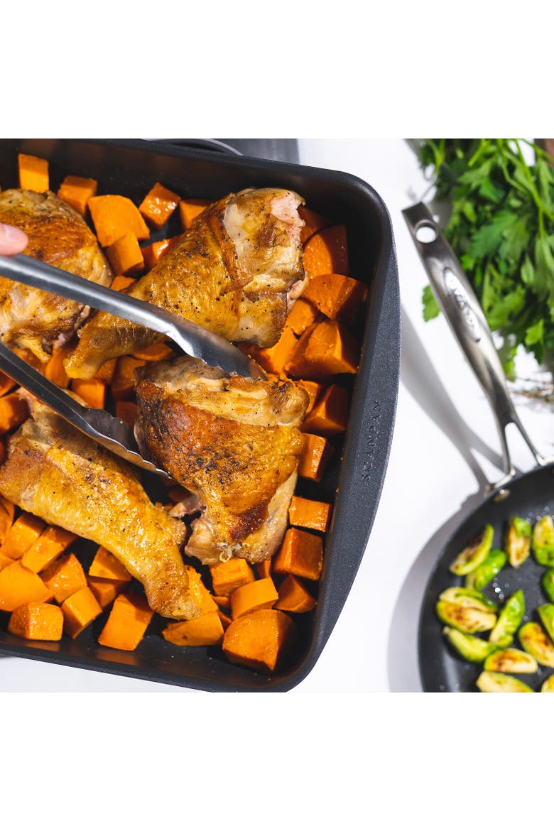 Classic 13.5" x 8.75" Roasting Pan, 3.25 Qt., Alternate, color, Black