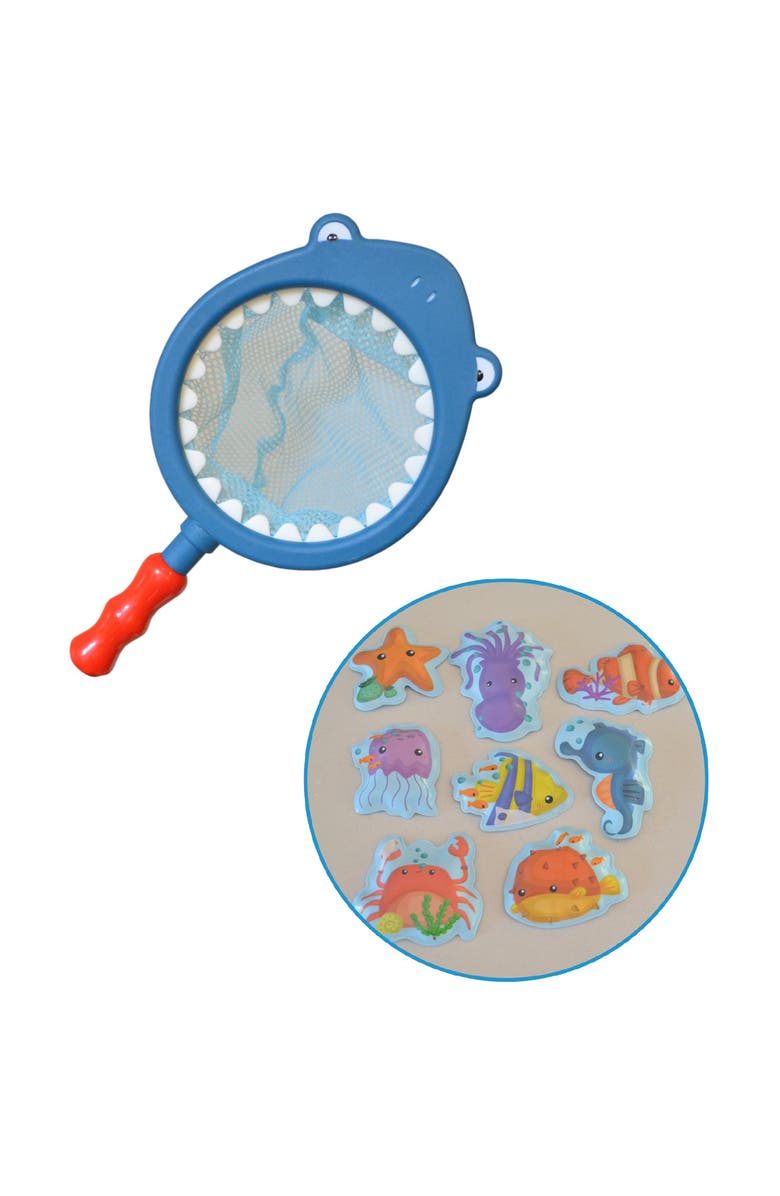 Buddy & Barney Bath Time Fishing Fun, Color Changing Animal Sticker Kids 12mo+, Alternate, color, Multicolored