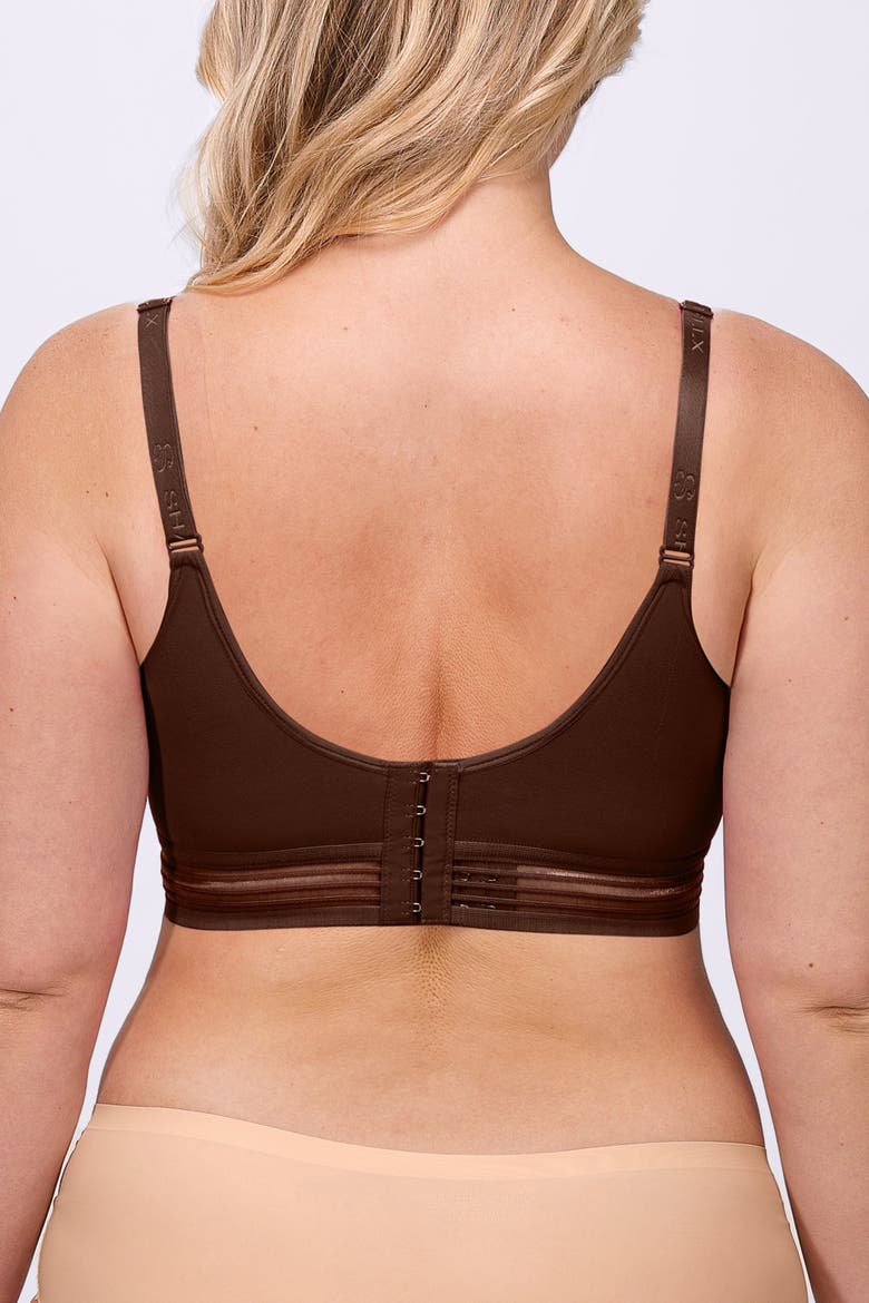 Wireless Full Coverage Seamless Bra, Alternate, color, Brown